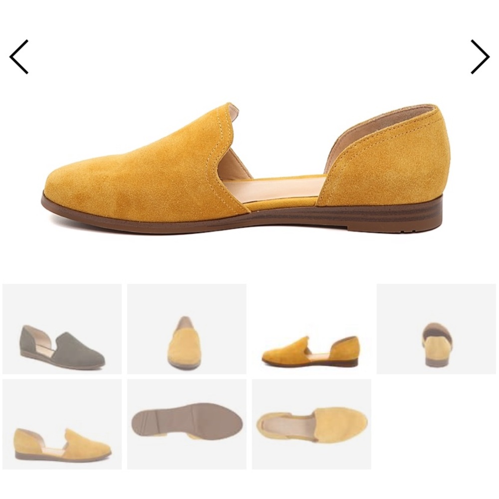 CROWN VINTAGE Valia Flat - Mustard Yellow